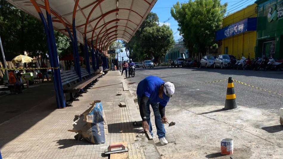 SDU realiza ações de revitalização em diversos pontos do Centro de Teresina
