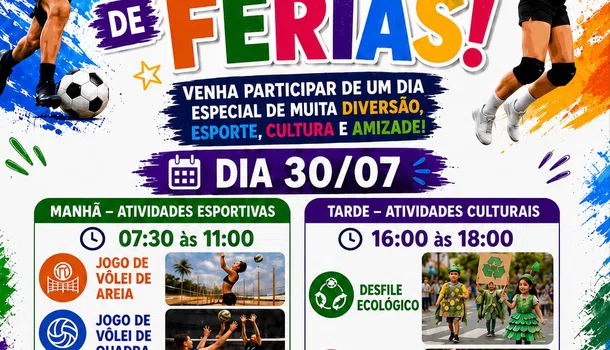 Prefeitura de Esperantina realiza nesta quinta-feira (30) a grande final da Colônia de Férias 2026