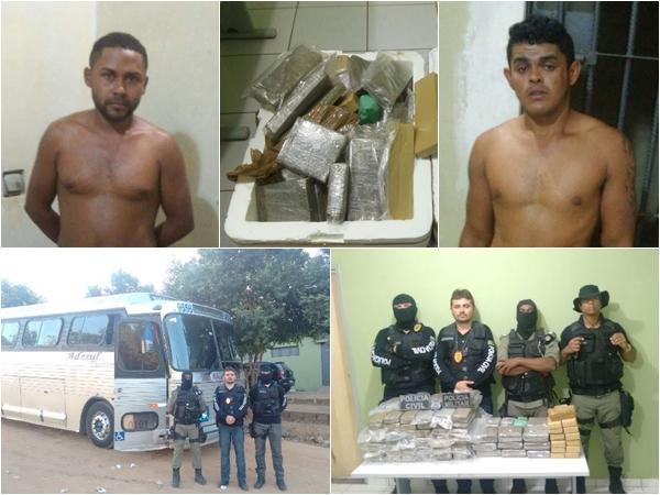 Ainda segundo o delegado, a droga não seria distribuída no Piauí. Ainda segundo o delegado, a droga não seria distribuída no Piauí.