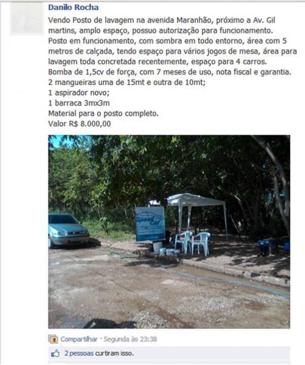 Anúncio(Imagem:Reprodução / Facebook) Anúncio(Imagem:Reprodução / Facebook)