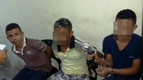 Grupo preso após perseguição no Lourival Parente(Imagem:Divulgação) Grupo preso após perseguição no Lourival Parente(Imagem:Divulgação)