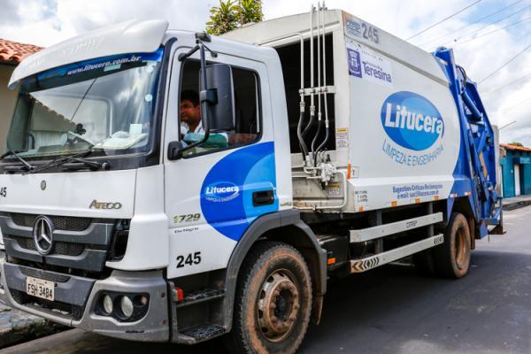 Litucera é contratada para fazer a coleta de lixo de Teresina(Imagem:Reprodução)