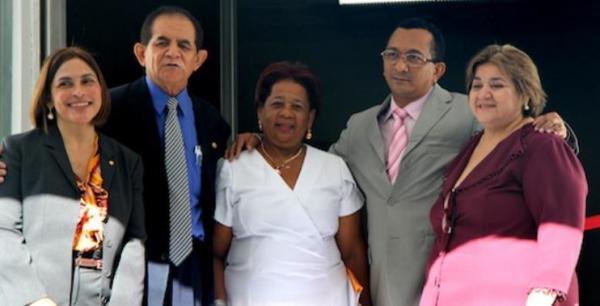 Maria do Amparo Sousa, promotora de Justiça; Alípio de Santana Ribeiro, Procurador-Geral de Justiça em exercício; Vilma Alves, Delegada da Mulher; Francisco de Jesus Lima, Promotor(Imagem:Reprodução) Maria do Amparo Sousa, promotora de Justiça; Alípio de Santana Ribeiro, Procurador-Geral de Justiça em exercício; Vilma Alves, Delegada da Mulher; Francisco de Jesus Lima, Promotor(Imagem:Reprodução)