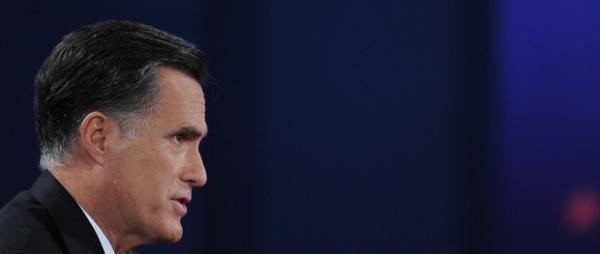 O candidato republicano Mitt Romney durante o debate desta segunda (22) (Imagem:AFP) O candidato republicano Mitt Romney durante o debate desta segunda (22) (Imagem:AFP)
