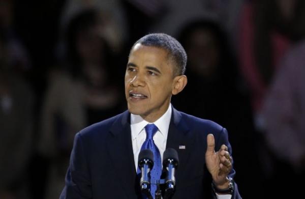 O presidente reeleito dos EUA, Barack Obama, discursa nesta quarta-feira(Imagem:Reprodução) O presidente reeleito dos EUA, Barack Obama, discursa nesta quarta-feira(Imagem:Reprodução)