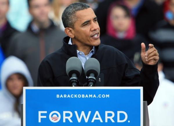 Obama fala a eleitores em Denver, no Colorado, nesta quinta-feira (4) (Imagem:Divulgação) Obama fala a eleitores em Denver, no Colorado, nesta quinta-feira (4) (Imagem:Divulgação)