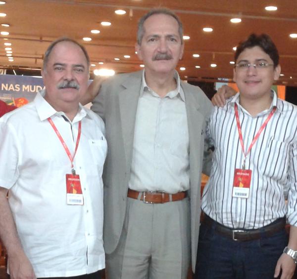 Osmar Júnior, Aldo Rabelo e Gláuber Silva.(Imagem:Divulgação) Osmar Júnior, Aldo Rabelo e Gláuber Silva.(Imagem:Divulgação)