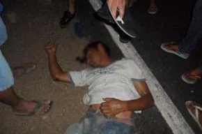 Rapaz sofreu uma forte pancada na cabeça