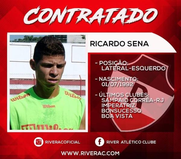 River contrata Ricardo Sena(Imagem:Divulgação) River contrata Ricardo Sena(Imagem:Divulgação)
