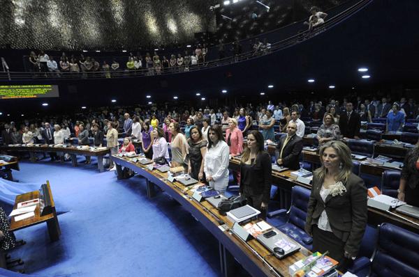Sessão solene aconteceu no Plenário do Senado(Imagem:Divulgação) Sessão solene aconteceu no Plenário do Senado(Imagem:Divulgação)