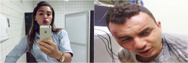 Suellen Marinheiro Lula e o policial Rafael do Nascimento, acusado de praticar o crime.(Imagem:Reprodução) Suellen Marinheiro Lula e o policial Rafael do Nascimento, acusado de praticar o crime.(Imagem:Reprodução)