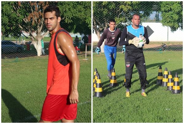 Zagueiro Bruno Lopes e o goleiro Everson.(Imagem:Divulgação) Zagueiro Bruno Lopes e o goleiro Everson.(Imagem:Divulgação)