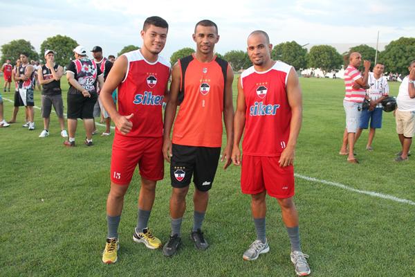 Zagueiro Gabriel, Goleiro Ricardo e Atacante Brasinha(Imagem:Divulgação) Zagueiro Gabriel, Goleiro Ricardo e Atacante Brasinha(Imagem:Divulgação)